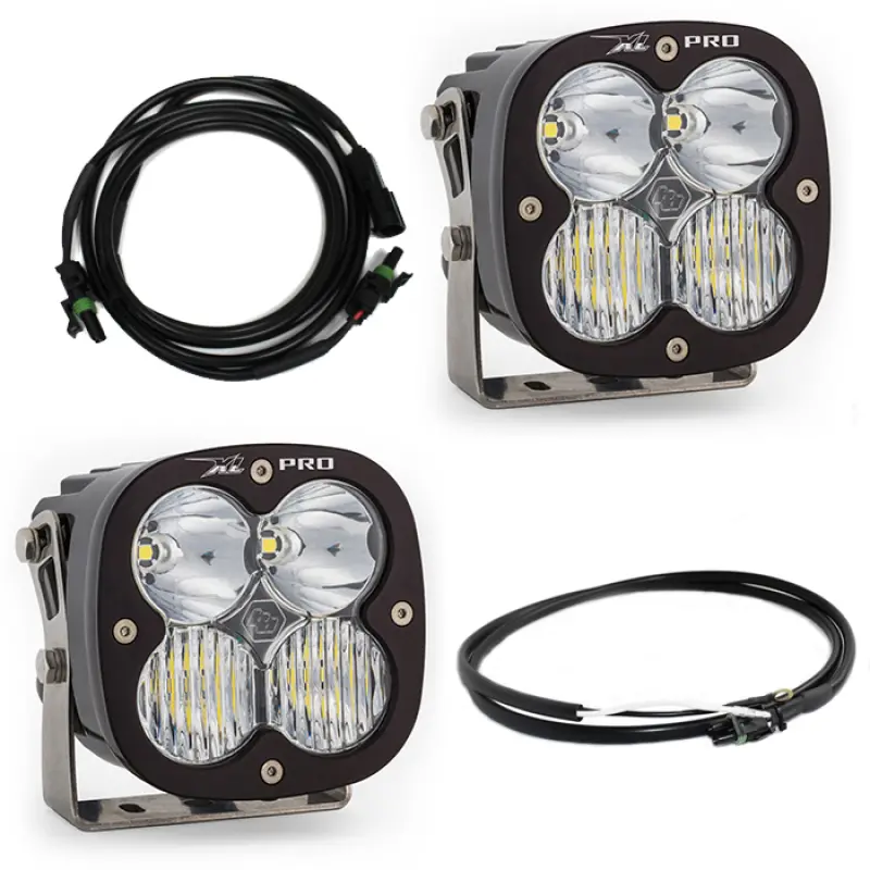 Baja Designs Jeep Jl/Jt Rubicon Steel Bumper Led Light Kit Xl Pro W/Upfitter 1