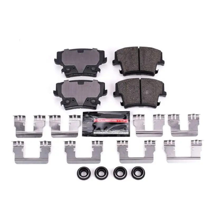 Power Stop 05-19 Chrysler 300 Rear Z23 Evolution Sport Brake Pads W/Hardware 1