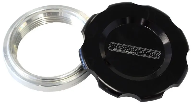 Low-Profile Billet Aluminum Fuel Cap And Bung Kit – Matte Black Finish – Af465-48Blk 1