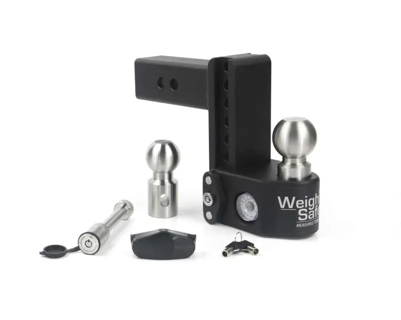 Weigh Safe 6In Drop Hitch W/Built-In Scale & 2.5In Shank (10K/22K Gtwr) W/Ws05 - Steel 1