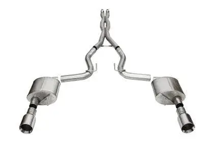 Corsa 2024 Ford Mustang Gt Xtreme Catback Exhaust Sys 3.0In Dual Rear Exit W/4.5In Straight Cut Tips 2