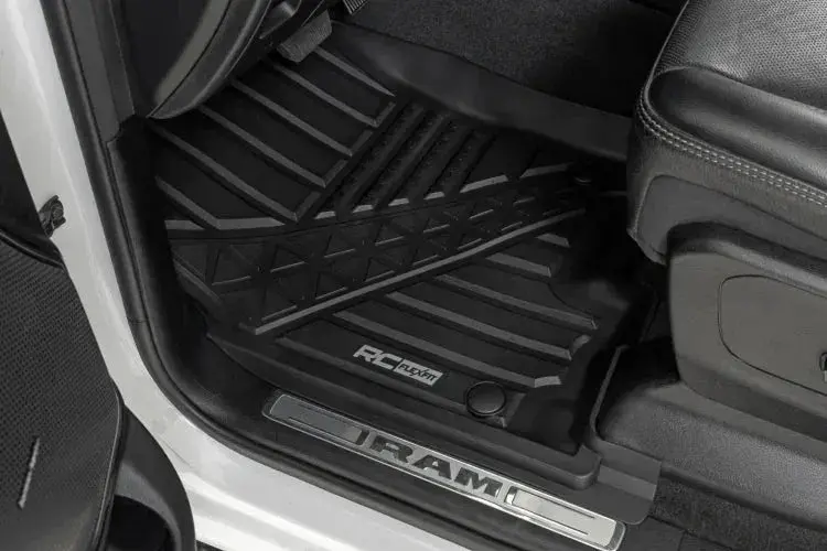 Rough Country Flex-Fit Floor Mats Crew | Ram 1500 (19-24)/1500 Trx (21-24) 1