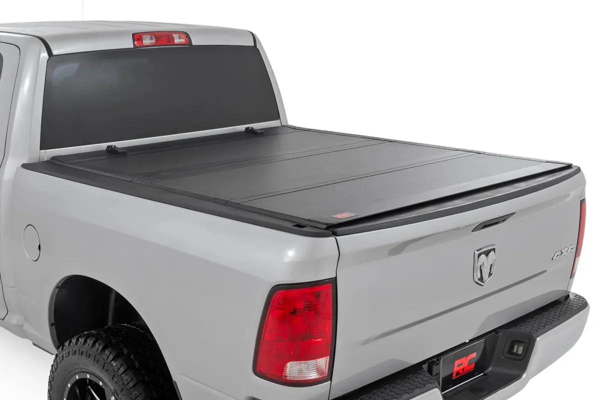 Rough Country Hard Tri-Fold Flip Up Bed Cover | Ram 1500/2500/3500 (10-25 & Classic) 1