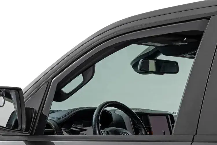 Rough Country Side Window Deflectors In Channel Rain Guard | Ram 1500 Crew Cab (19-26)/1500 Trx (21-24) 1