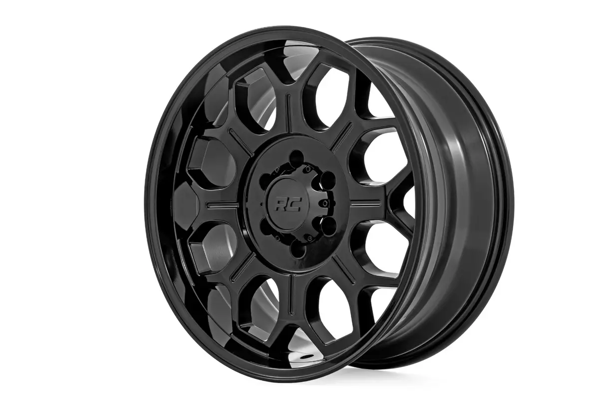 Rough Country 77 Series Wheel Semi Gloss Black 6X139.7 1