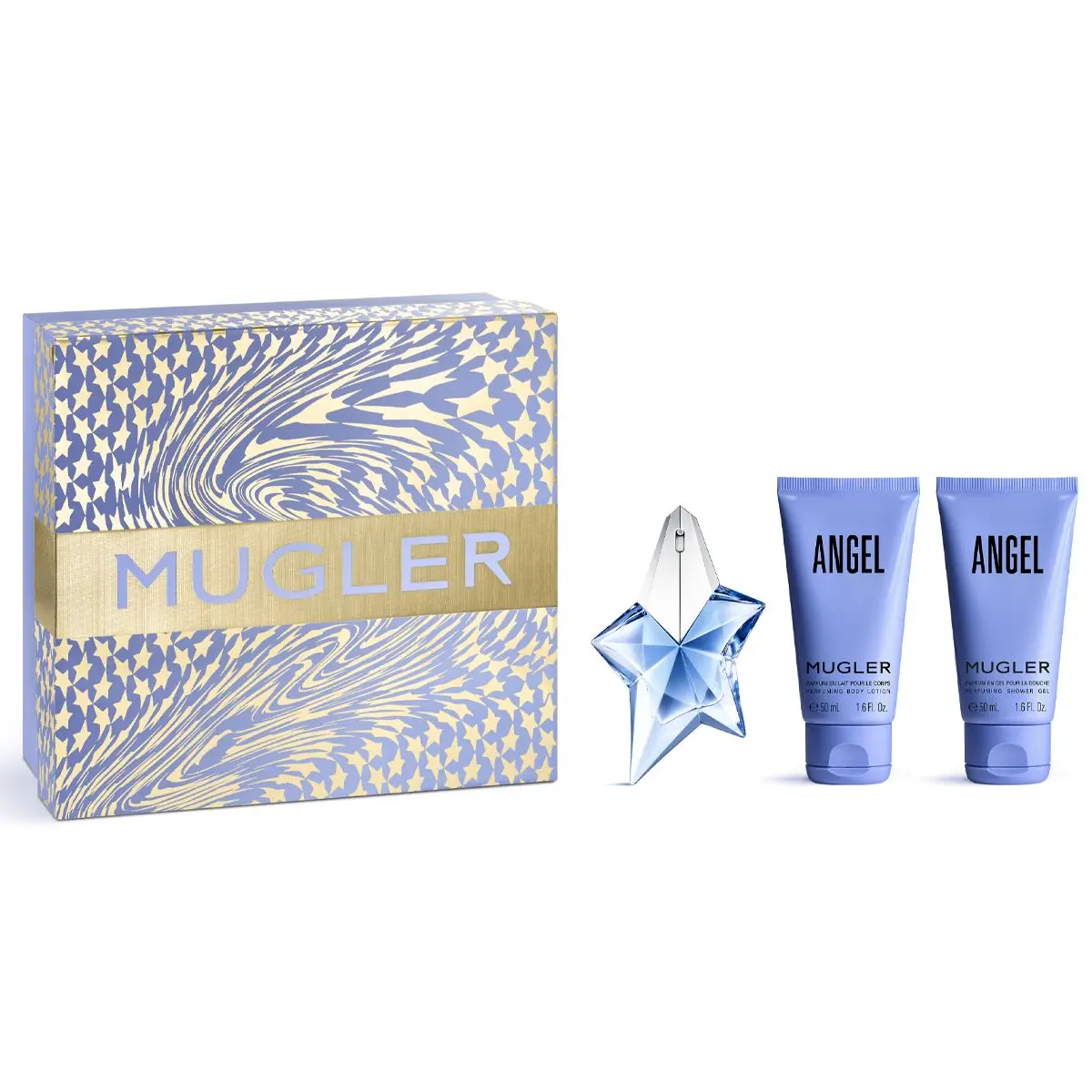 Thierry Mugler Angel Geschenkset Eau De Parfum 25Ml + Bodylotion 50Ml + Douche 50Ml Dames 1