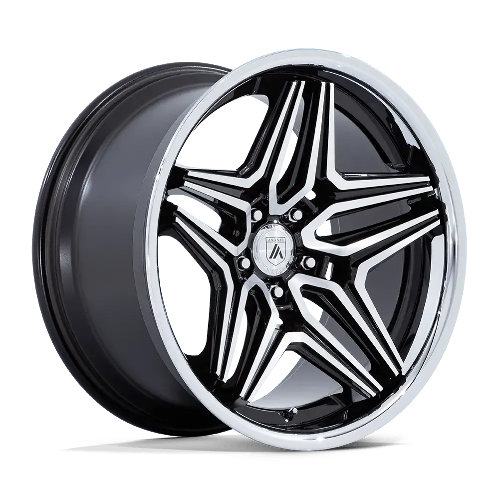 Asanti Wheels Abl46 Duke Gloss Black Machined Wheel 1