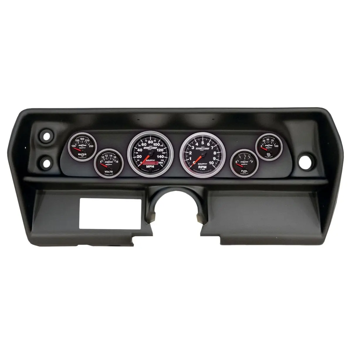 Autometer Sport-Comp Ii Digital-Analog Gauge Cluster – 2905-12 With Led Backlighting 1