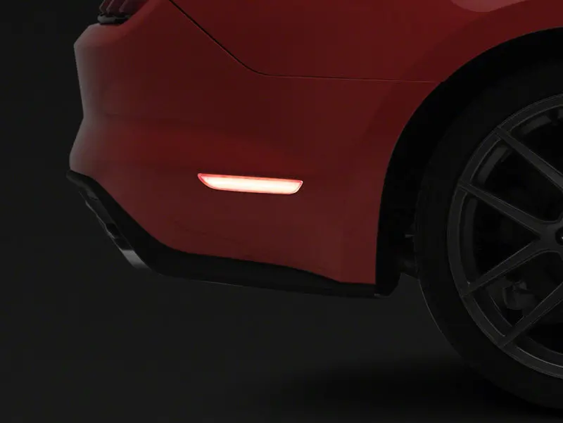 Raxiom 15-23 Ford Mustang Axial Series Led Side Marker Lights Rear- Clear 1