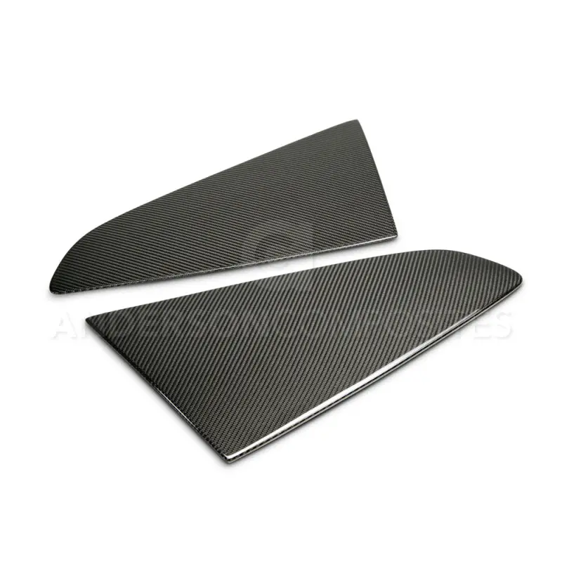 Anderson Composites 2015-2017 Ford Mustang Type -F Style Window Louvers - Flat 1