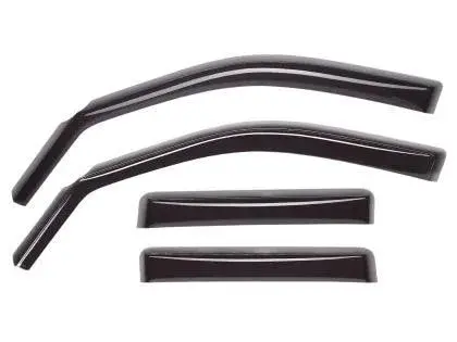Weathertech 19-26 Ram 1500 / Trx / Rho Crew Cab Front And Rear Side Window Deflectors - Dark Smoke 1