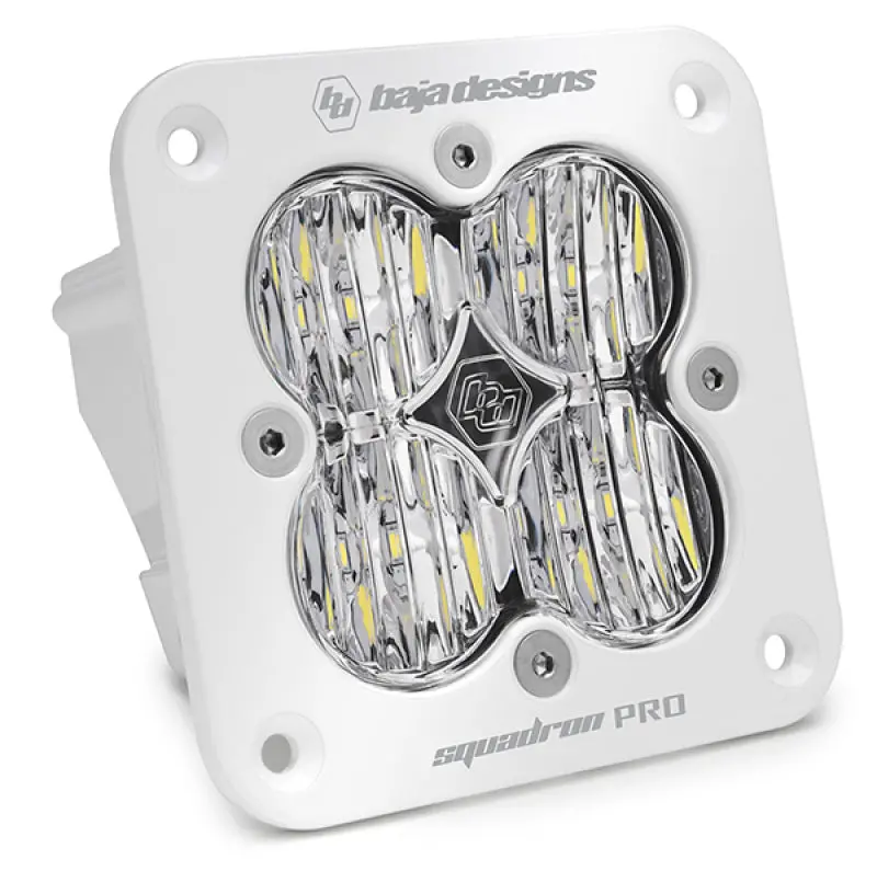 Baja Designs Squadron Pro White Wide Cornering Pattern Flush Mount Led Light Pod - Clear 1