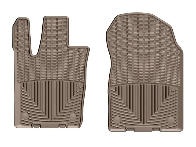 Weathertech 2016+ Jeep Grand Cherokee / Dodge Durango Front Rubber Mats - Tan 1