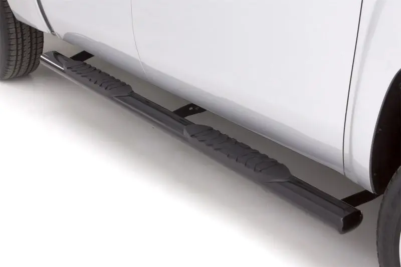 Lund 09-17 Dodge Ram 1500 Quad Cab 5In. Oval Straight Steel Nerf Bars - Black 1