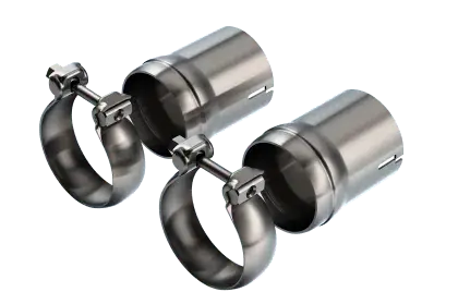 Borla 18-23 Dodge Charger R/T 5.7L V8 T-304 Stainless Steel Ball Flare Tip Adapter - Brushed 1
