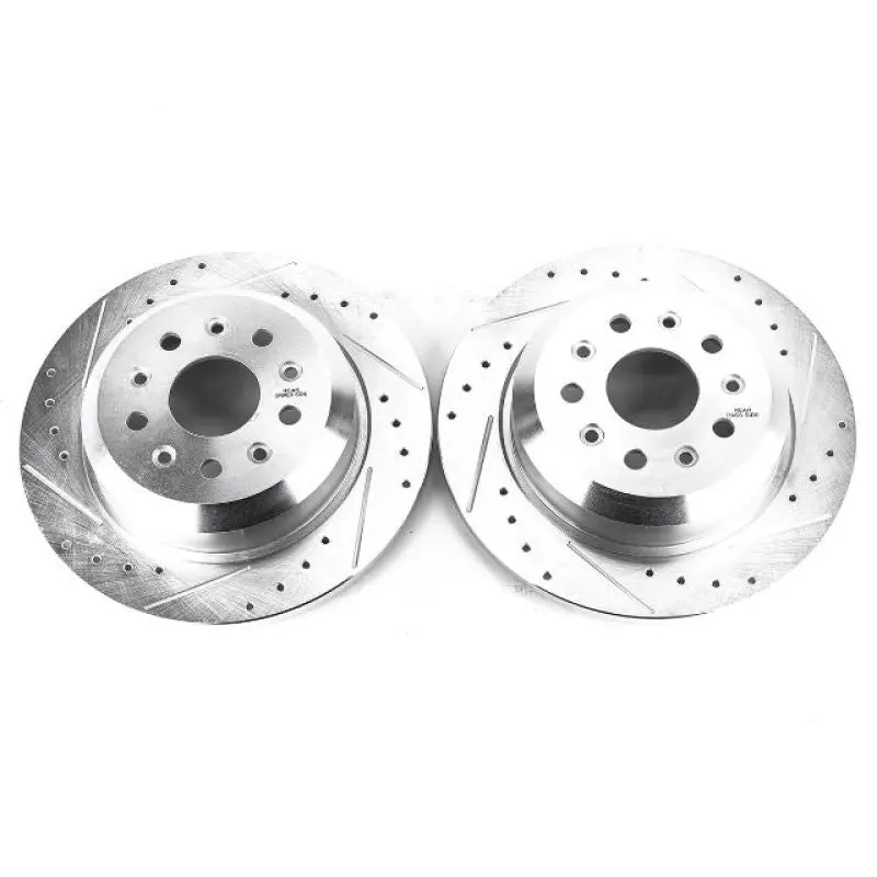 Power Stop 18-19 Jeep Wrangler Rear Evolution Drilled & Slotted Rotors - Pair 1