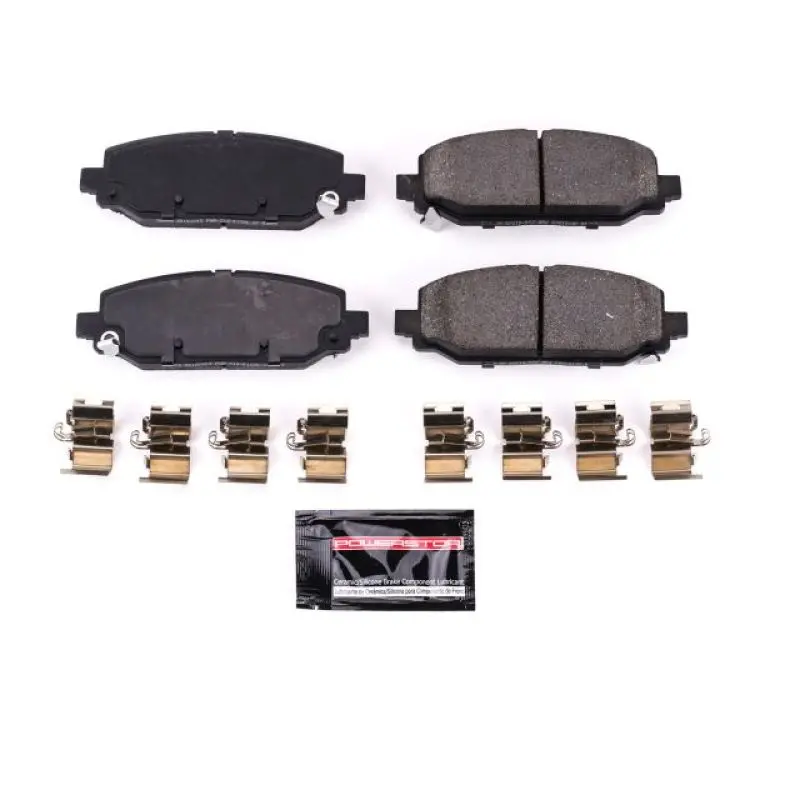 Power Stop 18-19 Jeep Wrangler Rear Z23 Evolution Sport Brake Pads W/Hardware 1