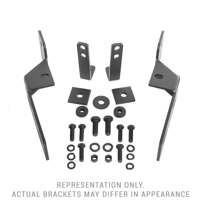 Go Rhino 11-18 Ram 1500 (Excl. Rebel/Warlock/Trx) Rc4 & Rc3 Lr Brackets - Tex. Blk 1