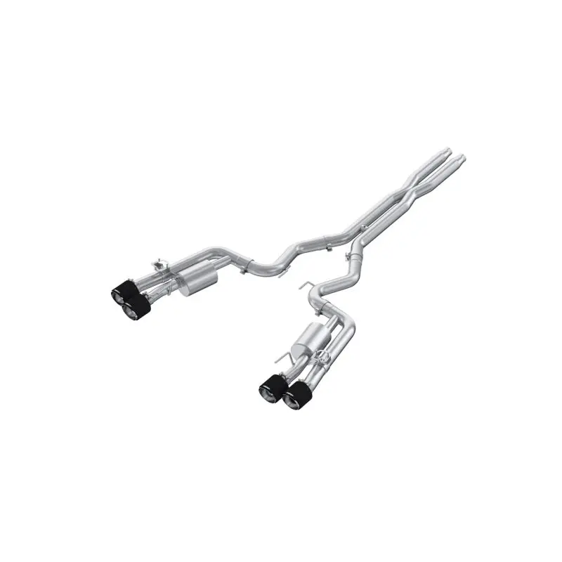 Mbrp 2024 Ford Mustang Dark Horse 3In Dual Split Rear Exit Exhaust W/ Quad Cf Tips - T304 1