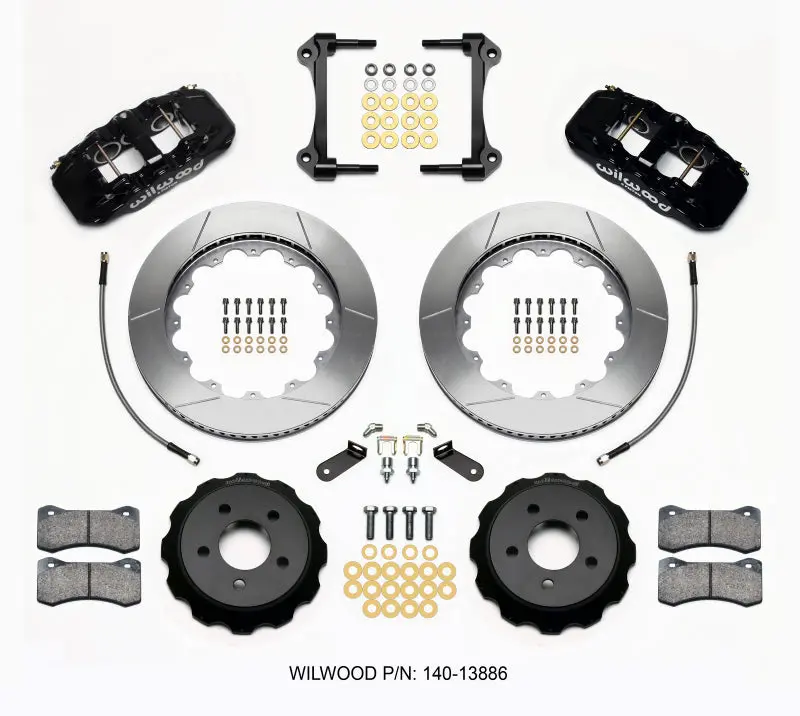 Wilwood Aero6 Front Hat Kit 14.00 15-23 Mustang W/Lines 1