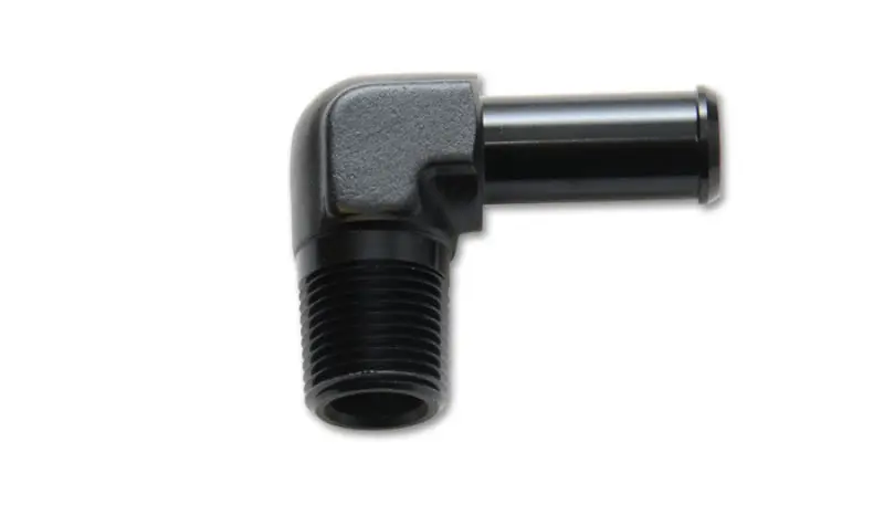 Vibrant 1/8 Npt To 1/4In Barb Straight Fitting 90 Deg Adapter - Aluminum 1