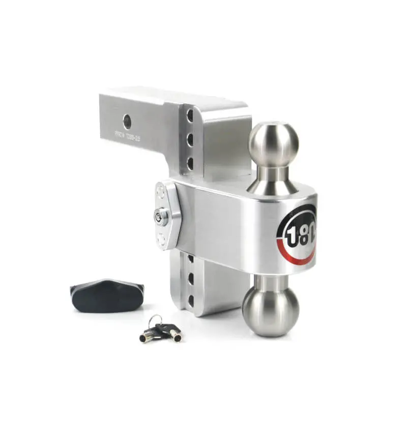 Weigh Safe 180 Hitch 6In Drop Hitch & 2.5In Shank (10K/18.5K Gtwr) - Aluminum 1