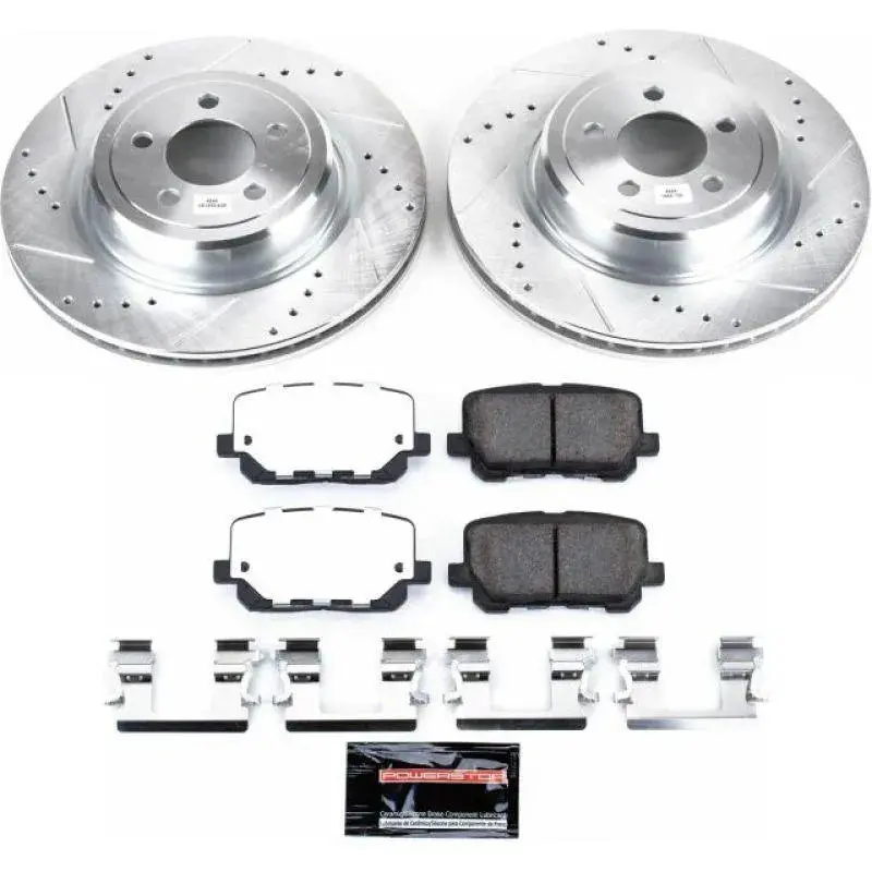 Powerstop 14-20 Dodge Charger Rear Z26 Street Warrior Brake Kit(Pursuit Models) 1