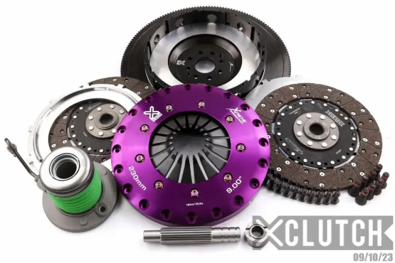 Xclutch 11-14 Ford Mustang Gt 5.0L 9In Twin Solid Organic Clutch Kit 1