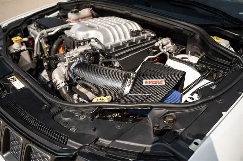 Corsa 20-25 Dodge Durango Srt Hellcat Carbon Fiber Air Intake W/ Maxflow 5 Oil Filter 2