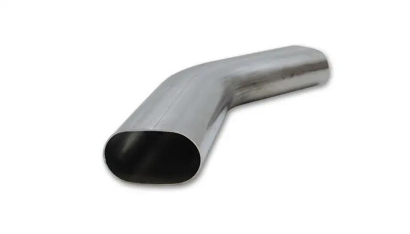 Vibrant 3In Oval (Nominal Size) T304 Ss 45 Deg Mandrel Bend 6In X 6In Leg Lengths 2