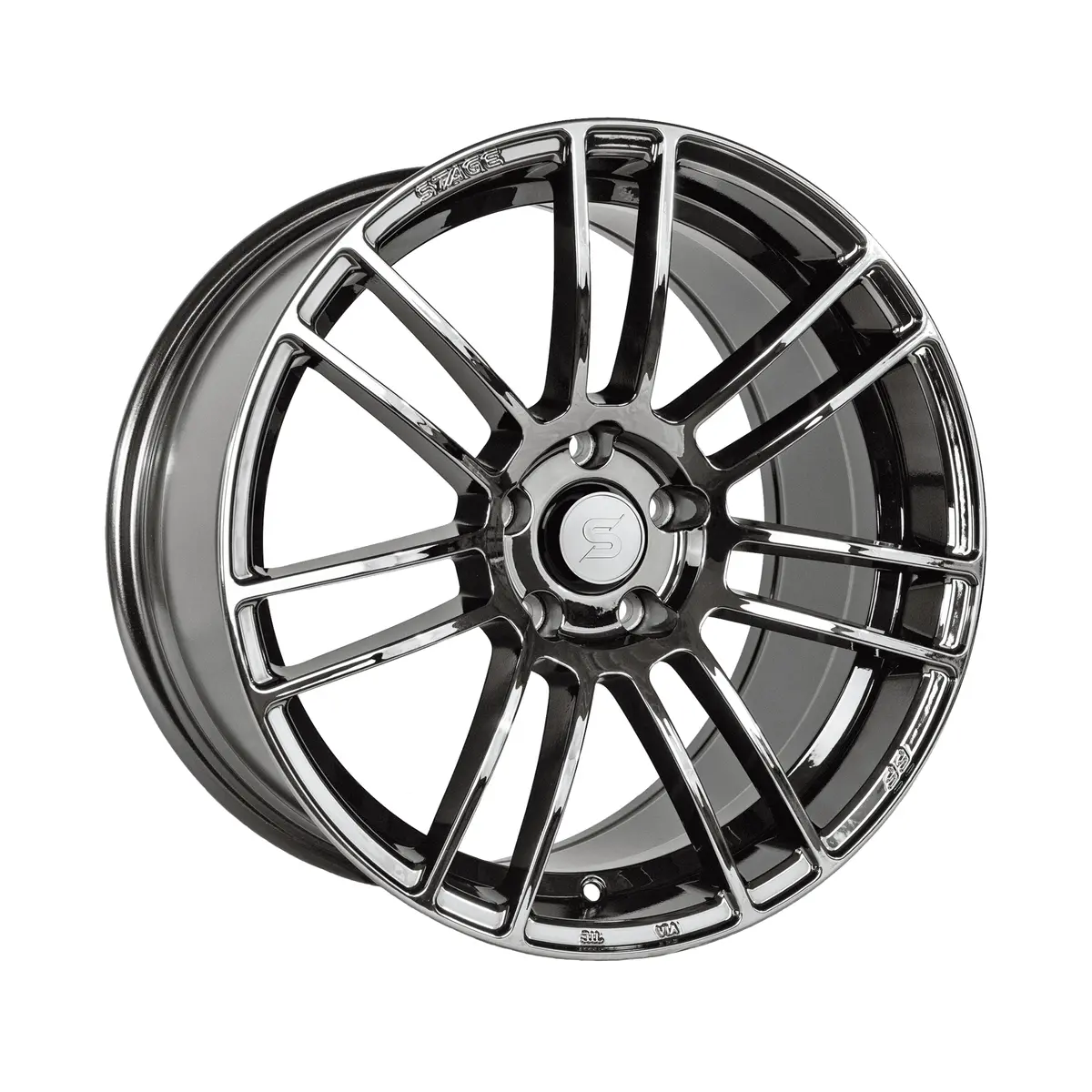 Stage Wheels Belmont 18X8.5 +35Mm 5X120 Cb: 74.1 Color: Black Chrome 1