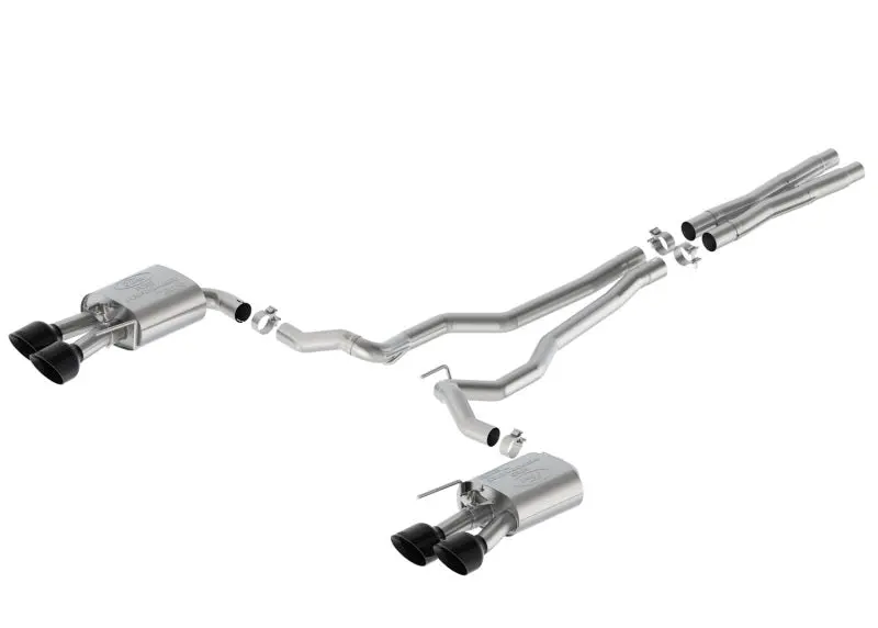 Ford Racing 2024 Mustang 5.0L Gt Extreme Cat-Back Exhaust W/Valance - Black Tips 1