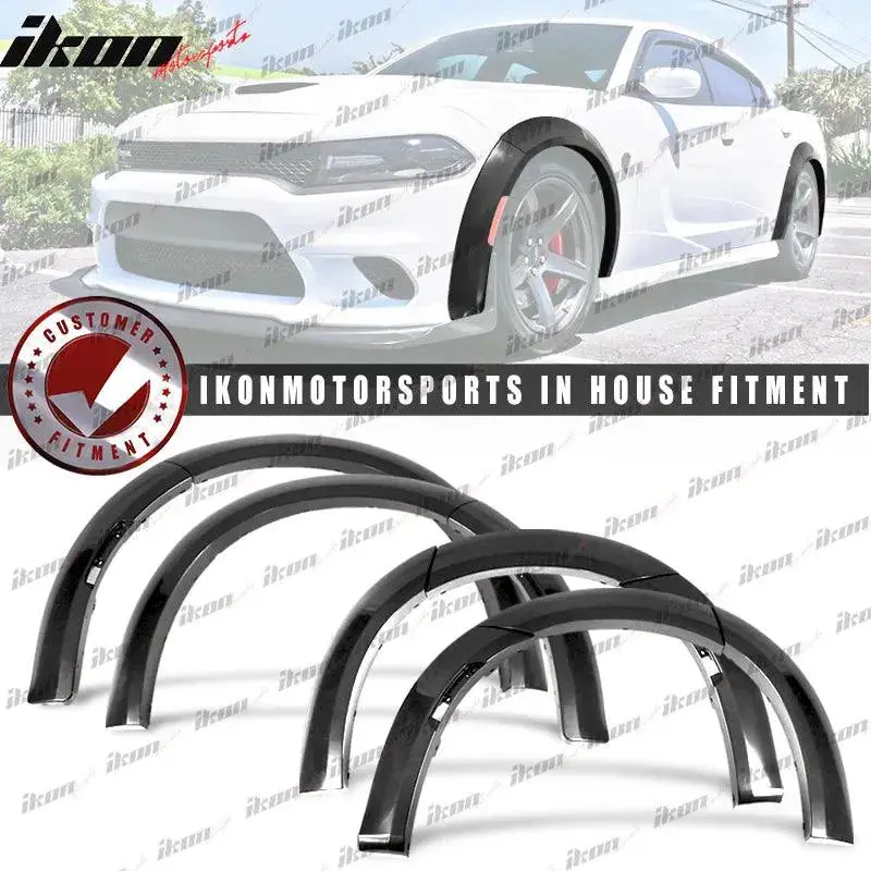 Ikon Motorsports 2015-2023 Dodge Charger Redeye Style Front& Widebody Rear Fender Flare 1