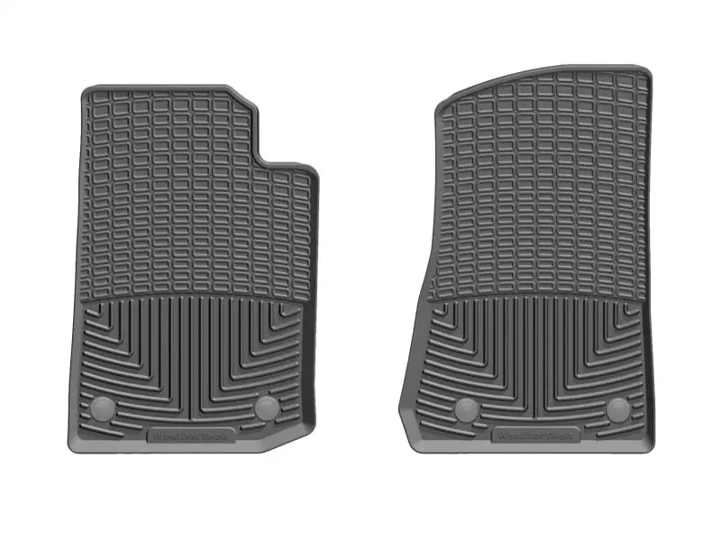 Weathertech 2020+ Jeep Gladiator Front Rubber Mats - Black 1