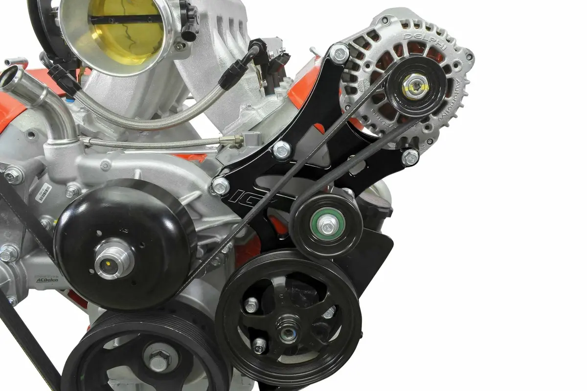 Ict Billet Ls Truck Oem Location Alternator / Power Steering Bracket Lq4 Lq9 4.8L 5.3L 6.0L 1