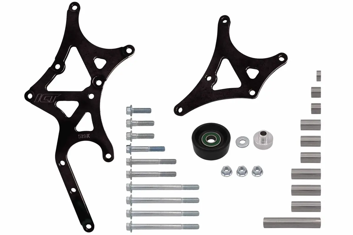 Ict Billet Ls Truck Oem Location Alternator / Power Steering Bracket Lq4 Lq9 4.8L 5.3L 6.0L 2