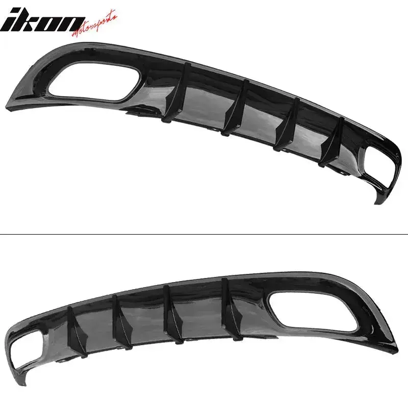 Ikon Motorsports 2015-2024 Dodge Charger V2 Style Rear Diffuser Bumper Lip 2
