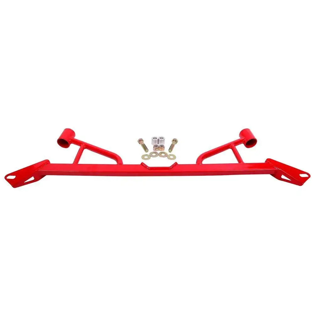 15-22 Mustang S550 Bmr Subframe Chassis Brace 4-Point Red Front 1