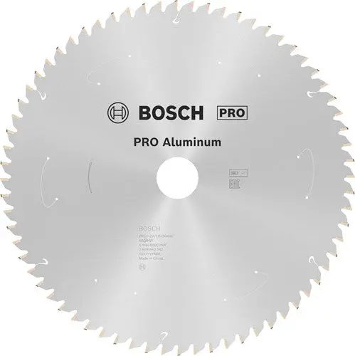 Bosch Accessoires Cirkelzaagblad Accu Stand. Alu 254X30x2,4 1,8 68T - 2608842242 1