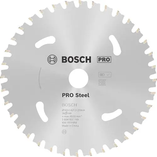 Bosch Accessoires Cirkelzaagblad | Standard For Steel | 160 Mm | T36 2608837749 1