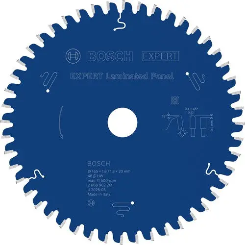 Bosch Accessoires Expert Laminated Panel-Cirkelzaagblad | 165 X 1,8 1,3 X 20 Mm | T48 - 2608902214 1