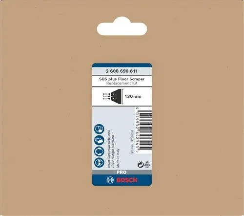 Bosch Accessoires Pro Sds Plus Vloerschraper Vervangingsset | 130 Mm - 2608690611 1