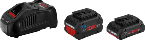 Bosch Blauw 18V Starterset Met 2 Accu's | 1X Procore18v 5.5Ah + 1X Procore18v 4,0Ah + Lader Gal 1880 Cv - 1600A0214a 1