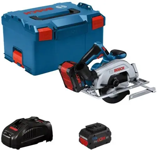 Bosch Blauw Gks 18V-57-2 Accu-Cirkelzaag | 165 Mm | 2 X 5.5 Ah Accu + Snellader | In L-Boxx 06016C1202 1
