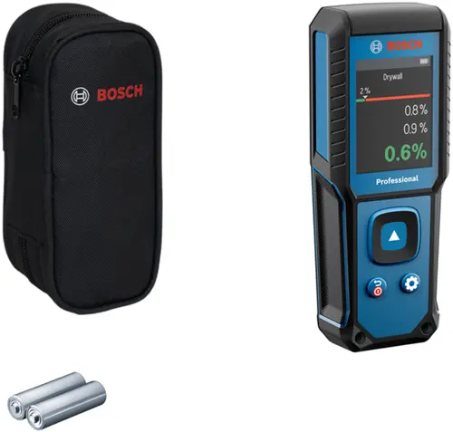 Bosch Blauw Gmm 1-15 Materiaalvochtmeter | 2X Batterij 1,5V Lr6 (Aa) + Opbergetui - 0601078200 1