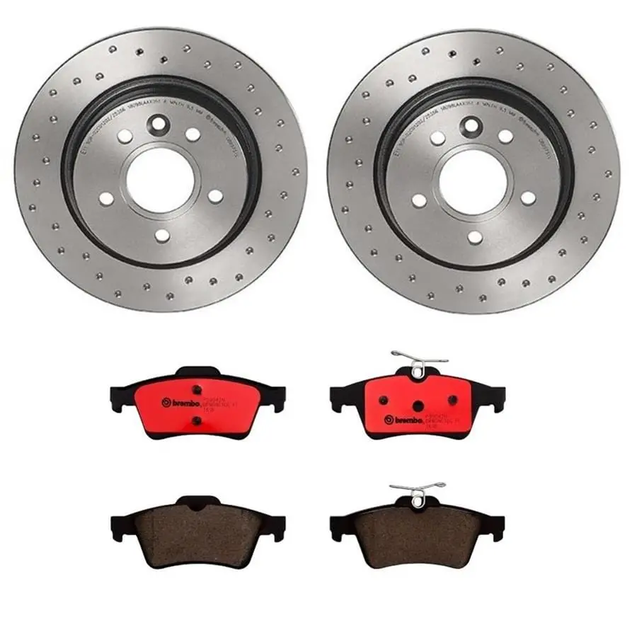 Brembo Ktx Premium Brake Kit: Slotted Rotors & Ceramic Pads – Front Axle Compatible (Ktx0092) 1