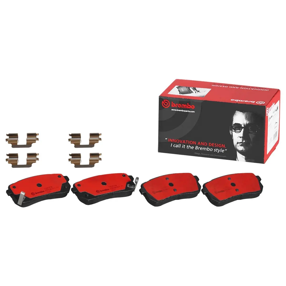 Brembo Nao Ceramic Brake Pads – Front Axle Compatible (P30035N) 1