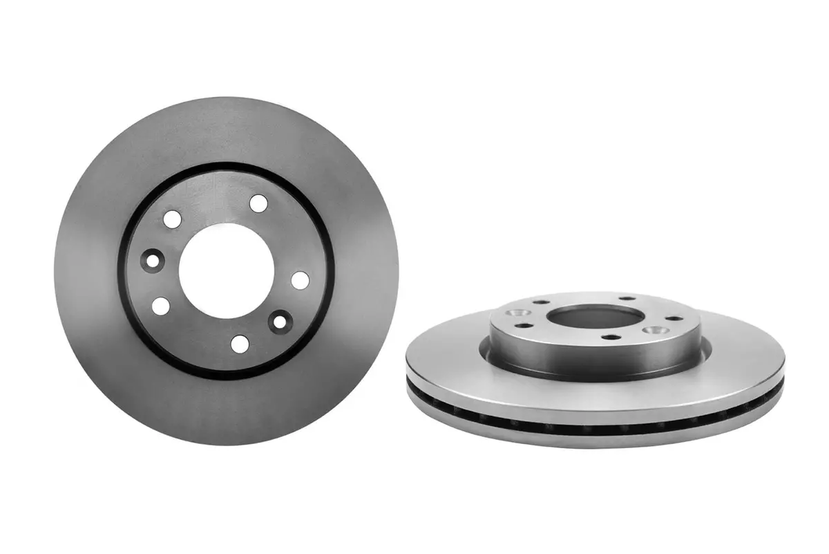 Brembo 09.B450.10 Uv-Coated Brake Rotors – Premium Cross-Drilled And Slotted Discs For Enhanced Cooling 1