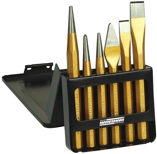 Brüder Mannesmann Doorslagen-Beitelset In Metale (Hobby) - 65405 1