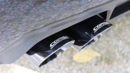 Corsa 11-14 Dodge Charger Sxt 2.5In Sport Cat-Back Dual Rear Exit W/ Twin 3.0In Black Tips 1